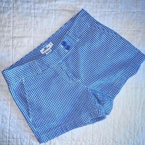 Vineyard vines blue & white plaid shorts